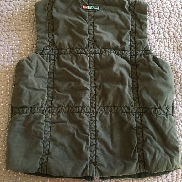 UnionBay Jeans Gilet Sleeveless Bomber Coat Jacket Gray Black Reversible Cotton - Picture 2 of 12